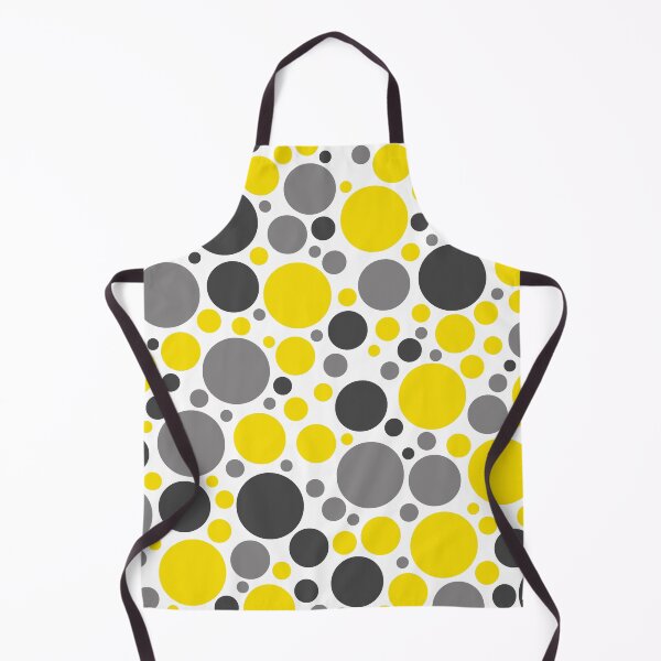 Item preview, Yellow, Gray And Black Large Scattered Dots Pattern designed and sold by DEC02.
