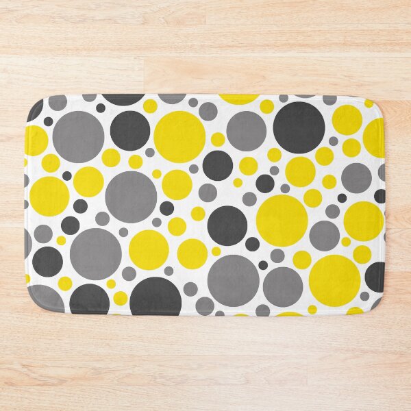 Item preview, Yellow, Gray And Black Large Scattered Dots Pattern designed and sold by DEC02.