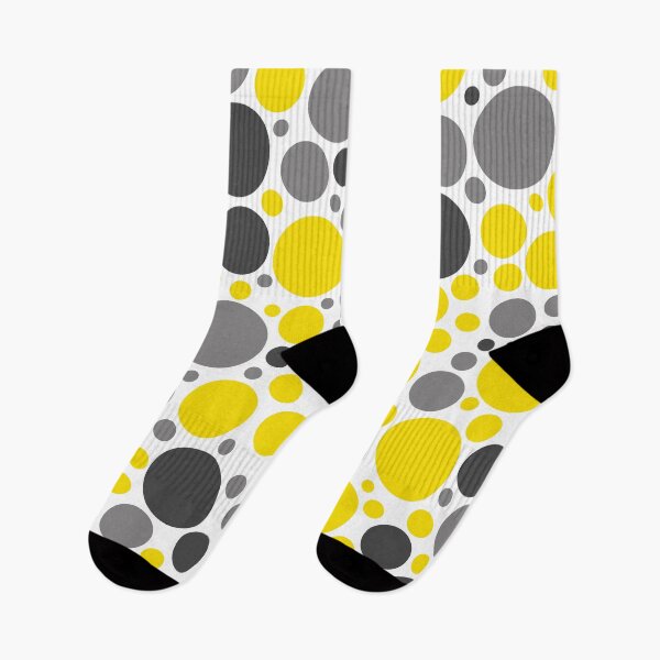 Item preview, Yellow, Gray And Black Large Scattered Dots Pattern designed and sold by DEC02.