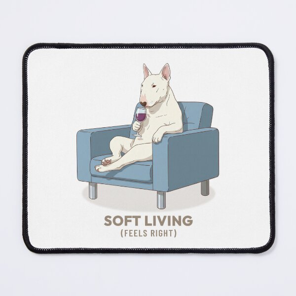 Item preview, English Bull Terrier Drinking Dark Wine Vintage Aesthetic designed and sold by COZY VINTAGE animal.