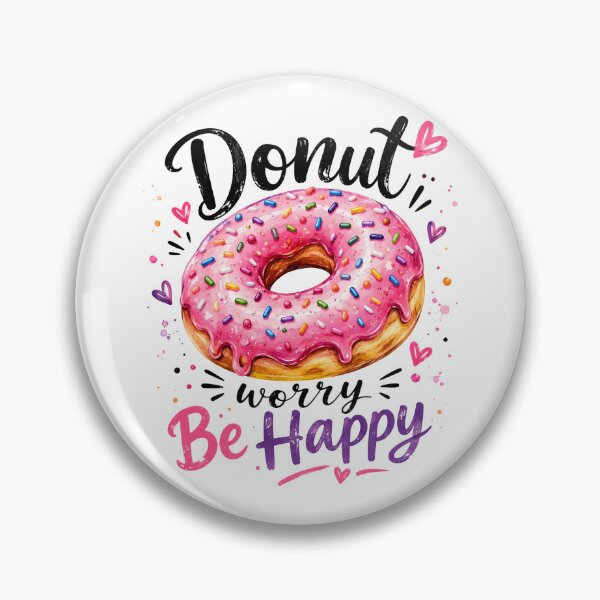 Item preview, Donut Worry Be Happy designed and sold by trendspatterns.