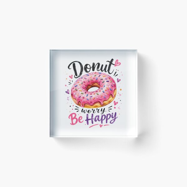 Item preview, Donut Worry Be Happy designed and sold by trendspatterns.