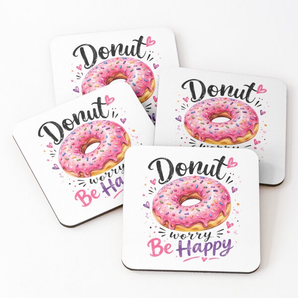 Item preview, Donut Worry Be Happy designed and sold by trendspatterns.
