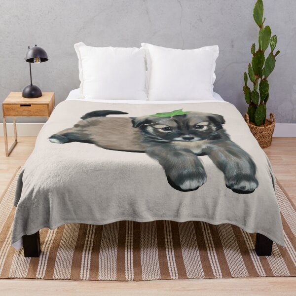 Item preview, Cute Dog with a Leaf designed and sold by AuraBerryArt.