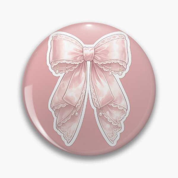 Item preview, Pink Coquette Bow Sticker designed and sold by PawsAndpetalstudio.