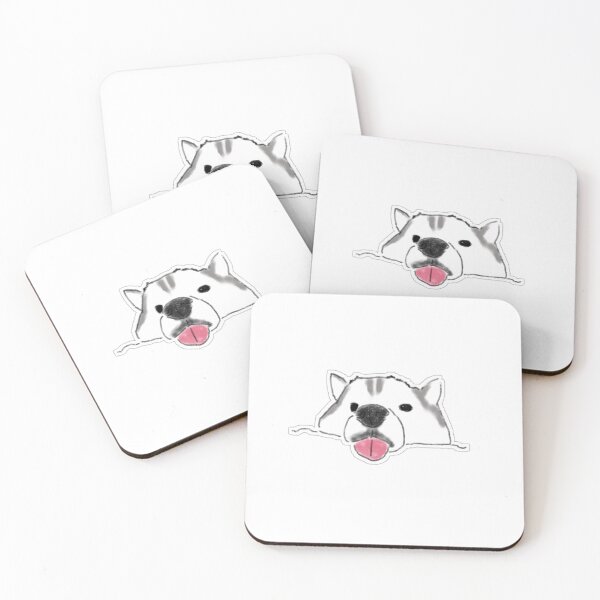 Item preview, Funny Peeking Husky Sticking Tongue Out designed and sold by raun.draw.