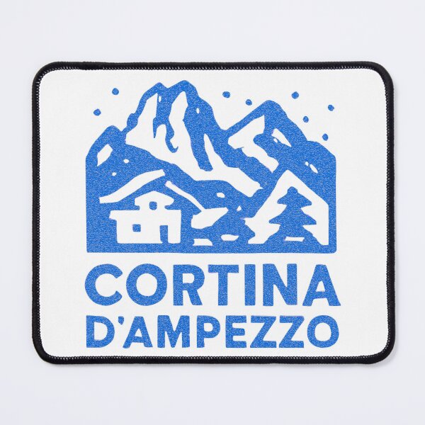 Item preview, Cortina d'Ampezzo Italy Retro Ski Poster Vintage Dolomites Winter Art designed and sold by RDproject.