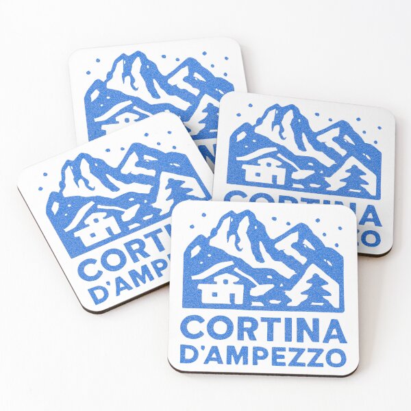 Item preview, Cortina d'Ampezzo Italy Retro Ski Poster Vintage Dolomites Winter Art designed and sold by RDproject.