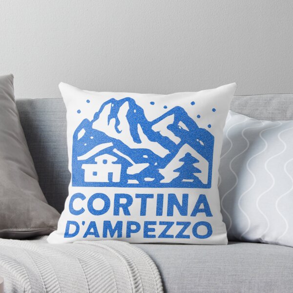 Item preview, Cortina d'Ampezzo Italy Retro Ski Poster Vintage Dolomites Winter Art designed and sold by RDproject.