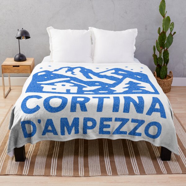 Item preview, Cortina d'Ampezzo Italy Retro Ski Poster Vintage Dolomites Winter Art designed and sold by RDproject.