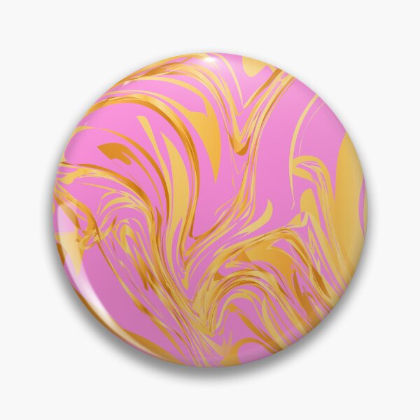 Item preview, Pink And Yellow Golden Marbled Art Swirls Design designed and sold by DEC02.