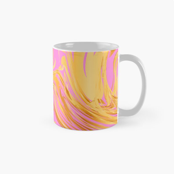 Item preview, Pink And Yellow Golden Marbled Art Swirls Design designed and sold by DEC02.