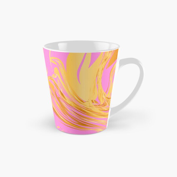 Item preview, Pink And Yellow Golden Marbled Art Swirls Design designed and sold by DEC02.