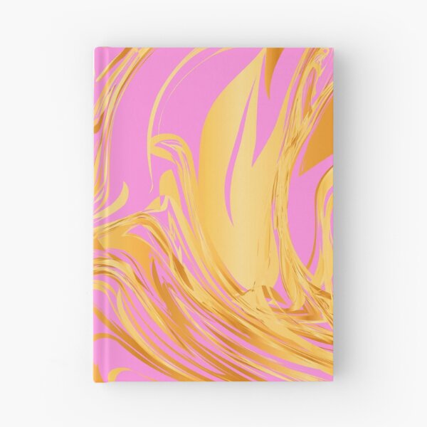 Item preview, Pink And Yellow Golden Marbled Art Swirls Design designed and sold by DEC02.
