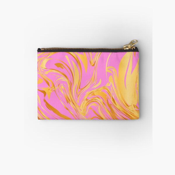 Item preview, Pink And Yellow Golden Marbled Art Swirls Design designed and sold by DEC02.