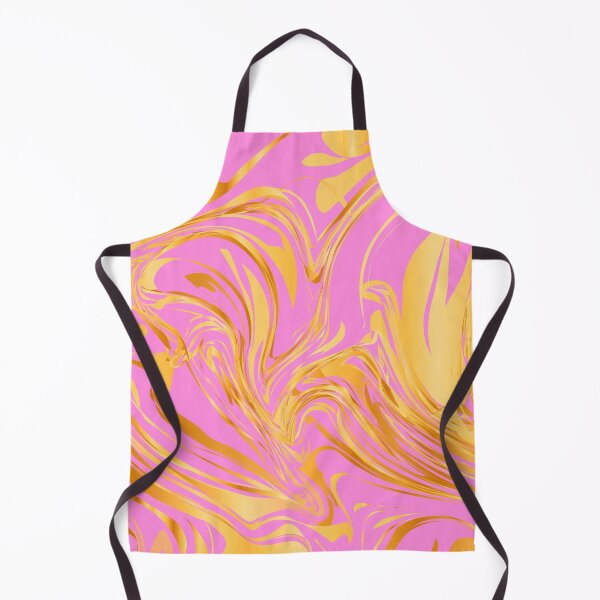 Item preview, Pink And Yellow Golden Marbled Art Swirls Design designed and sold by DEC02.