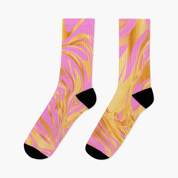 Item preview, Pink And Yellow Golden Marbled Art Swirls Design designed and sold by DEC02.