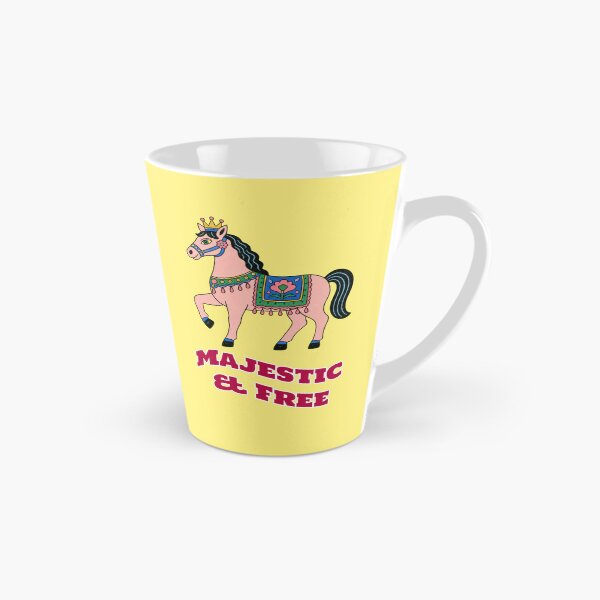 Item preview, Majestic & Free Horse Folk Art Saying designed and sold by Mauswohn.