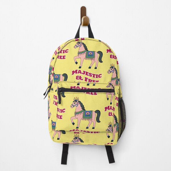 Item preview, Majestic & Free Horse Folk Art Saying designed and sold by Mauswohn.