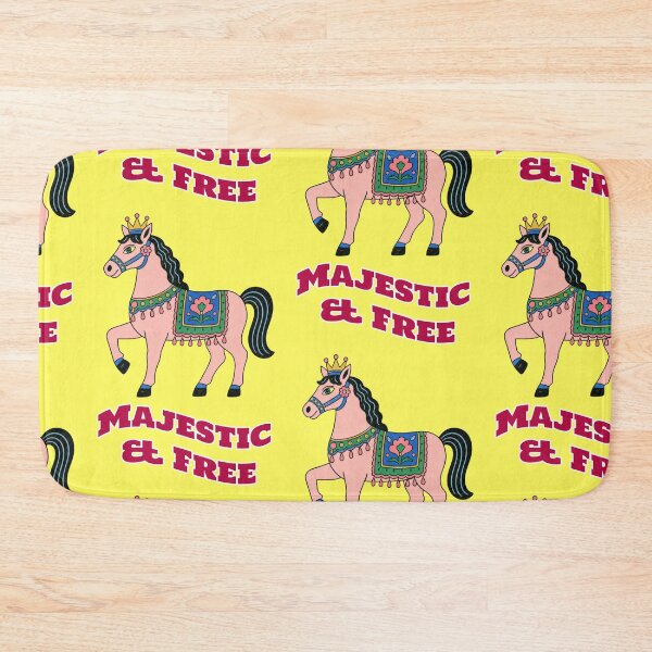 Item preview, Majestic & Free Horse Folk Art Saying designed and sold by Mauswohn.