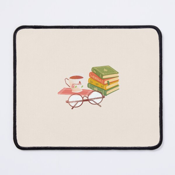 Item preview, Cozy Stack of Vintage Books Tea Cup and Reading Glasses designed and sold by Akira Design Store.