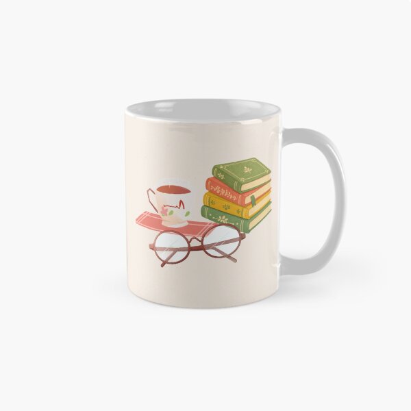 Item preview, Cozy Stack of Vintage Books Tea Cup and Reading Glasses designed and sold by Akira Design Store.