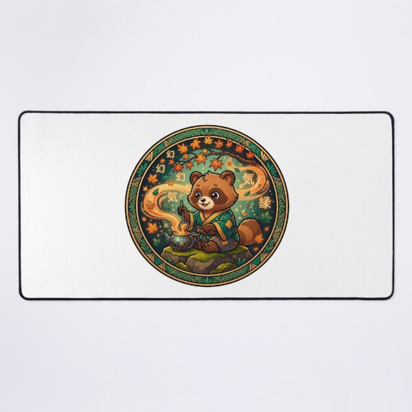 Item preview, Mystic Tanuki Alchemist | Magical Raccoon Dog | Japanese Folklore | Autumn Potion Brewer | Kawaii Yokai | Fantasy Forest Spirit designed and sold by MrDev.