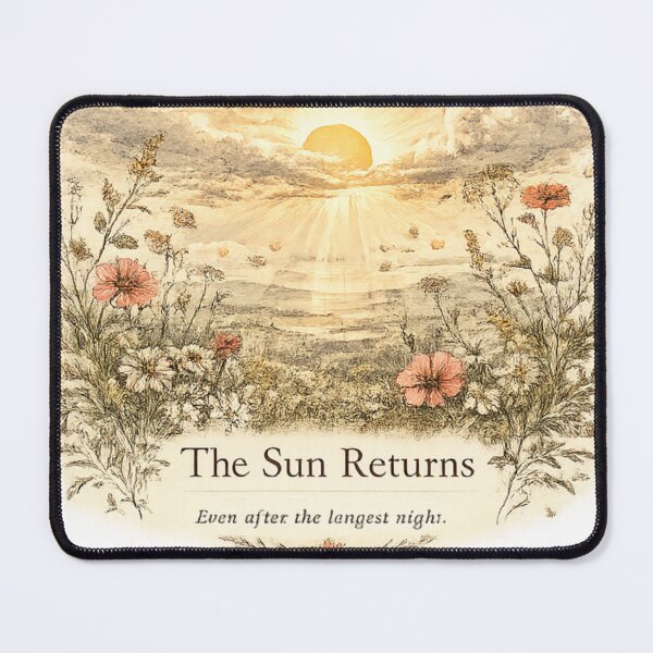 Item preview, The Sun Returns | Vintage Botanical Sunrise Art designed and sold by am_khylie.