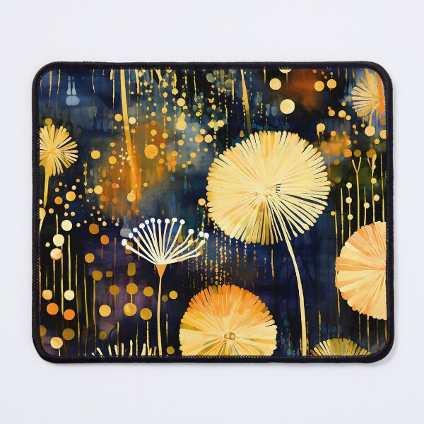 Item preview, Golden Hues Dandelions Sophisticated Abstract On Ornate Background designed and sold by DEC02.