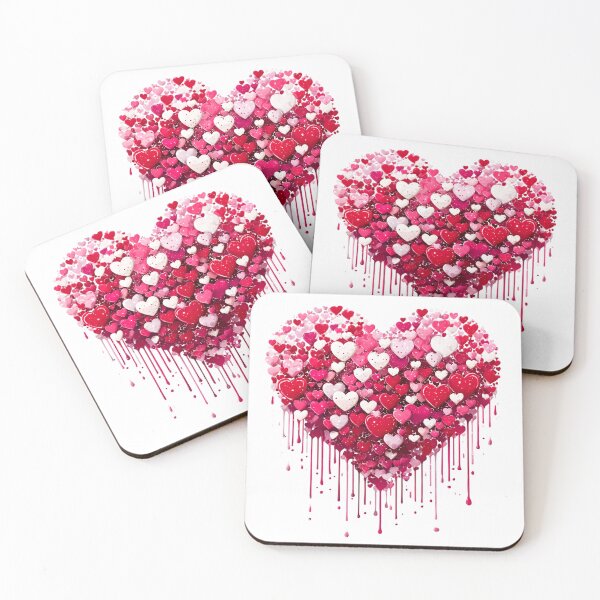 Item preview, Valentine's Day Chic Heart Designs Splatter Paint Art designed and sold by DEC02.