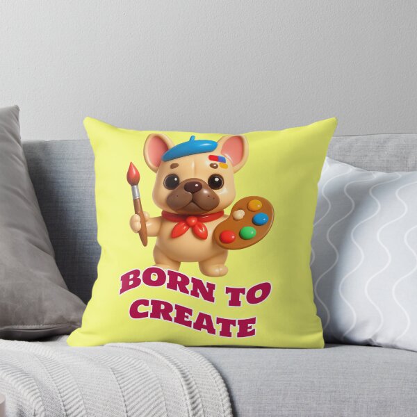 Item preview, Born To Create Artist Dog Quote designed and sold by Mauswohn.