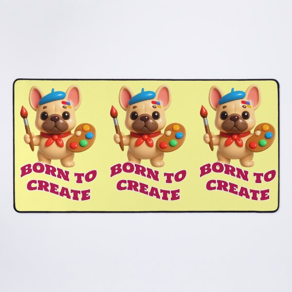 Item preview, Born To Create Artist Dog Quote designed and sold by Mauswohn.