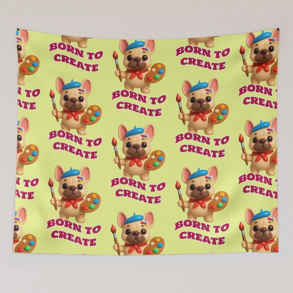Item preview, Born To Create Artist Dog Quote designed and sold by Mauswohn.