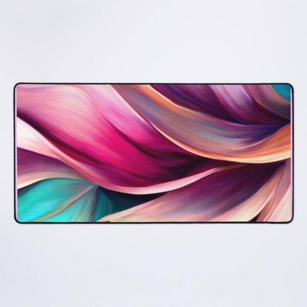 Item preview, Pink And Aqua Floral Swirls Close-Up Abstract Art: designed and sold by DEC02.
