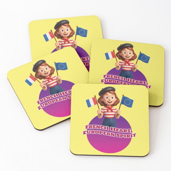 Item preview, French Heart European Spirit France Europe saying designed and sold by Mauswohn.