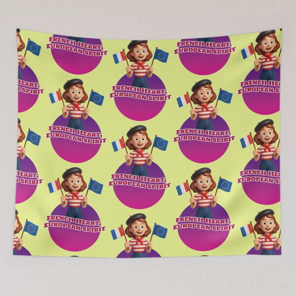 Item preview, French Heart European Spirit France Europe saying designed and sold by Mauswohn.