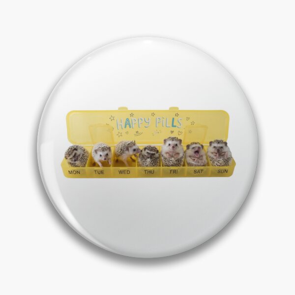 Item preview, Hedgehog happy pills medicine doctor doc cute kawaii funny adorable vet veterinarian designed and sold by CheeseBlueprint.