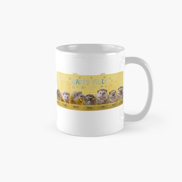 Item preview, Hedgehog happy pills medicine doctor doc cute kawaii funny adorable vet veterinarian designed and sold by CheeseBlueprint.