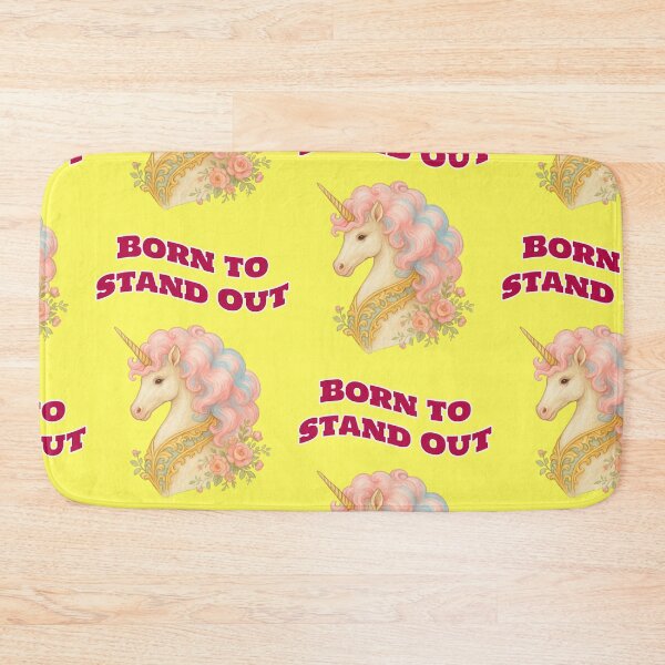 Item preview, Born To Stand Out Unicorn Baroque Saying designed and sold by Mauswohn.