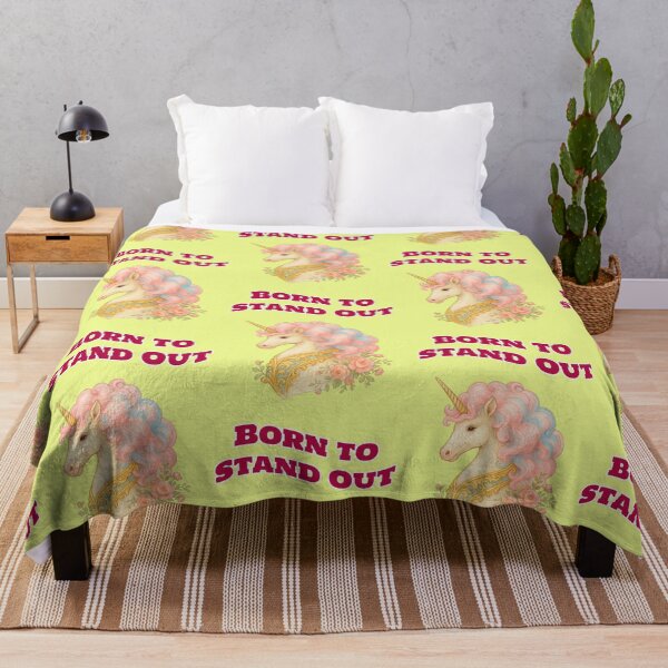 Item preview, Born To Stand Out Unicorn Baroque Saying designed and sold by Mauswohn.