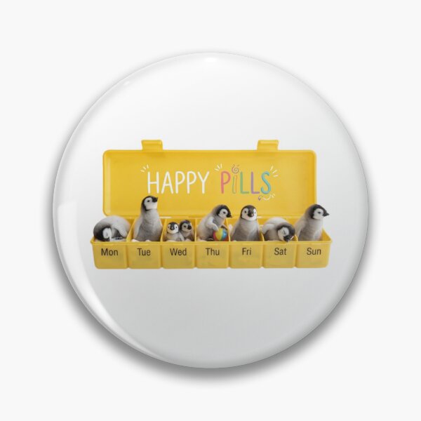 Item preview, Penguin happy pills medicine doctor doc cute kawaii funny adorable vet veterinarian designed and sold by CheeseBlueprint.