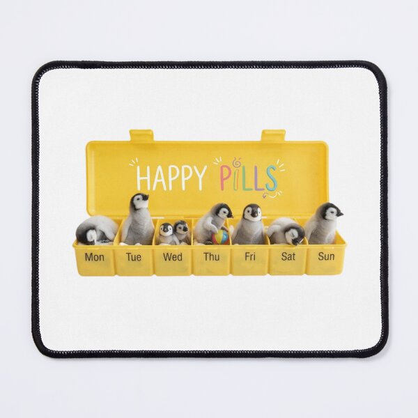 Item preview, Penguin happy pills medicine doctor doc cute kawaii funny adorable vet veterinarian designed and sold by CheeseBlueprint.