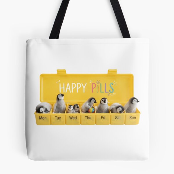 Item preview, Penguin happy pills medicine doctor doc cute kawaii funny adorable vet veterinarian designed and sold by CheeseBlueprint.