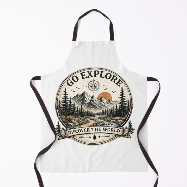 Item preview, Go Explore Discover The World Vintage Mountain designed and sold by inkflair2.