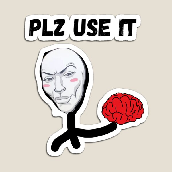 Item preview, PLZ Use It Mewing Brain Meme Shirt - Funny Jawline Glow Up Graphic Tee Gift designed and sold by Aprasi.