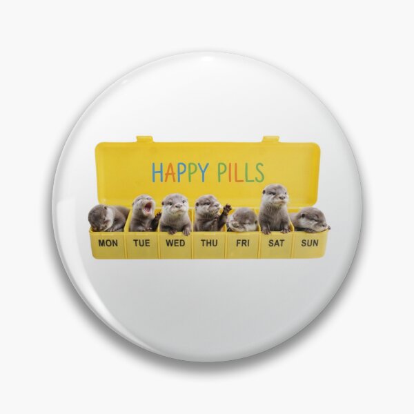 Item preview, Otter happy pills medicine doctor doc cute kawaii funny adorable vet veterinarian designed and sold by CheeseBlueprint.
