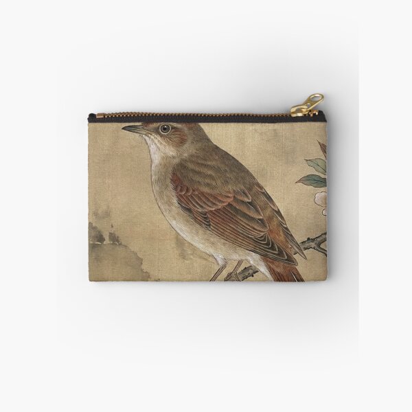 Item preview, Traditional Chinese Nightingale Bird on Blossom Branch Ink Painting designed and sold by OddlySticky.