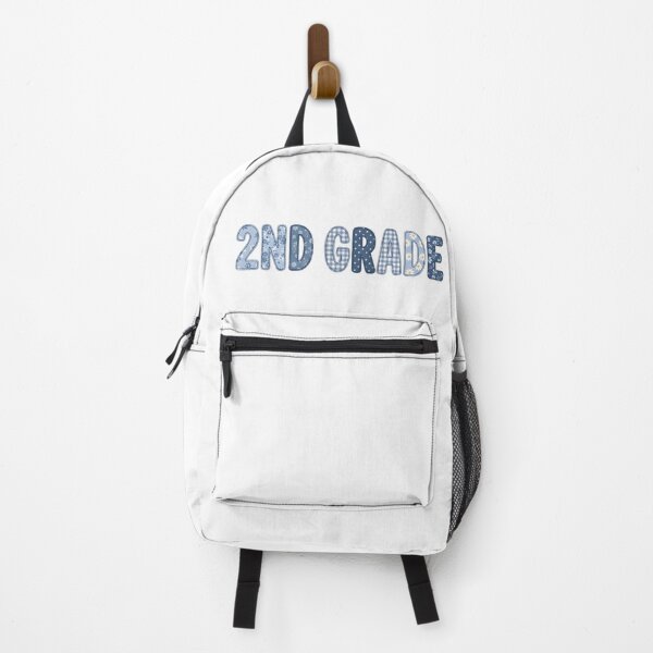 Item preview, 2nd Grade Floral Blue Patchwork Typography Back to School Student Teacher T-Shirt designed and sold by StickerNestYou.