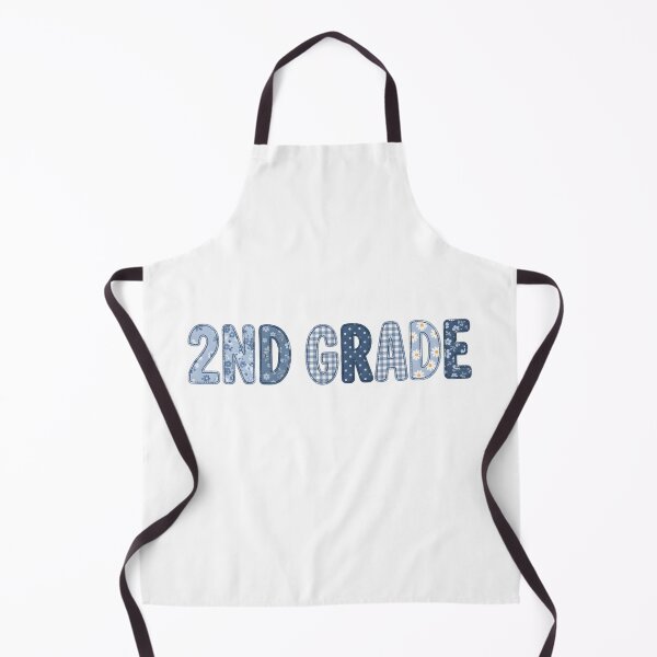 Item preview, 2nd Grade Floral Blue Patchwork Typography Back to School Student Teacher T-Shirt designed and sold by StickerNestYou.