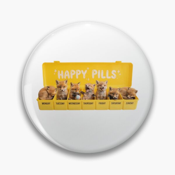 Item preview, Fox happy pills medicine doctor doc cute kawaii funny adorable vet veterinarian designed and sold by CheeseBlueprint.